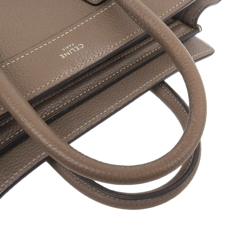 http://セリーヌ%20CELINE%20ラゲージ%20ナノショッパー%202WAYバッグ%20ハンドバッグ%20ショルダーバッグ%20レザー%20スリ%20中古%20OB1696