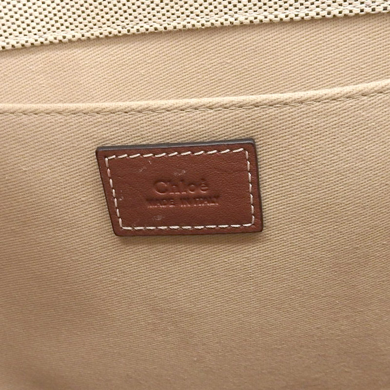 http://クロエ%20CHLOE%20ウッディ%20ミディアムトート%20トートバッグ%20キャンバス/レザー%20ベージュ/ブラウン%20CHC22AS%20中古%20OB1702