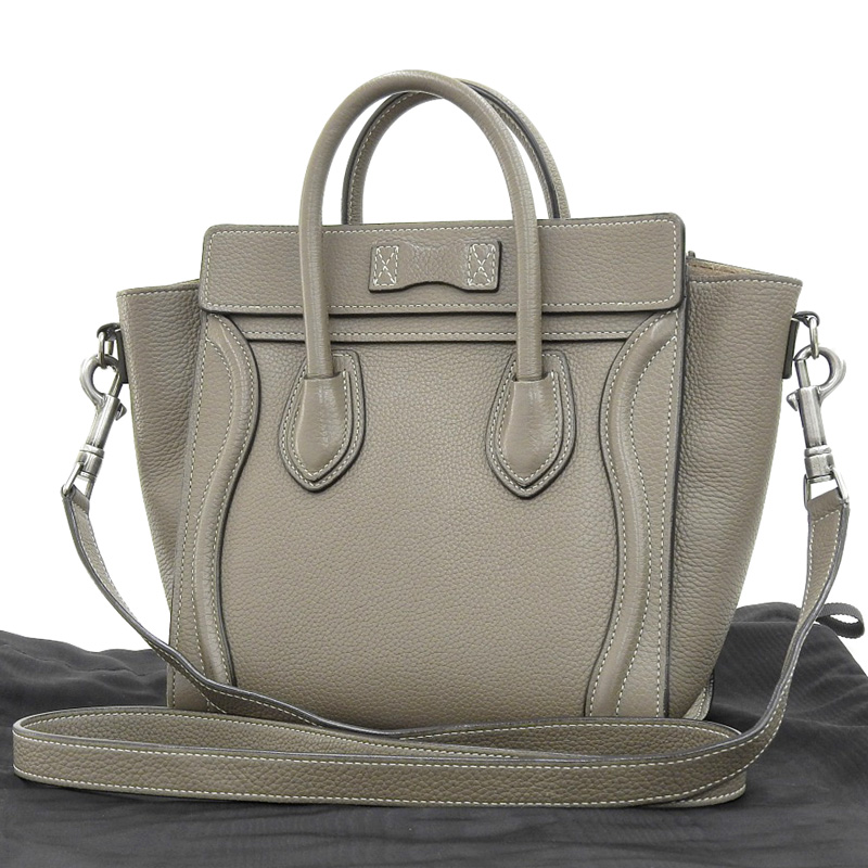 http://セリーヌ%20CELINE%20ラゲージ%20ナノショッパー%202WAYバッグ%20ハンドバッグ%20ショルダーバッグ%20レザー%20スリ%20189243DRU.09SO%20中古%20OB1707