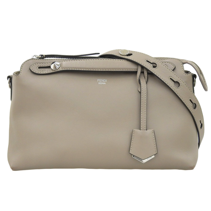 フェンディ FENDI バイザウェイ ミディアム 2WAYバッグ ハンドバッグ ショルダーバッグ レザー グレージュ 8BL146 中古 OB1708