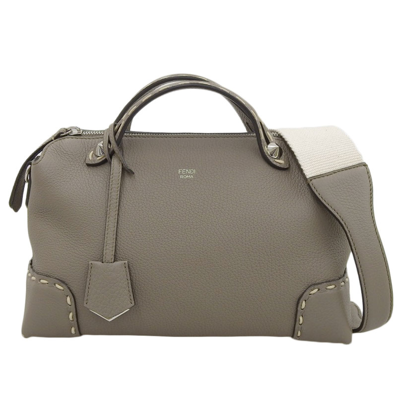 フェンディ FENDI バイザウェイ セレリア 2WAYバッグ ハンドバッグ ショルダーバッグ レザー グレージュ 8BL146 中古 OB1716