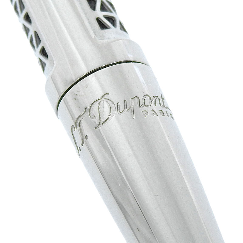 http://S.T.%20デュポン%20DEFI%20デフィ%20ボールペン%20シルバー/ブラック中古%20OBJ0455