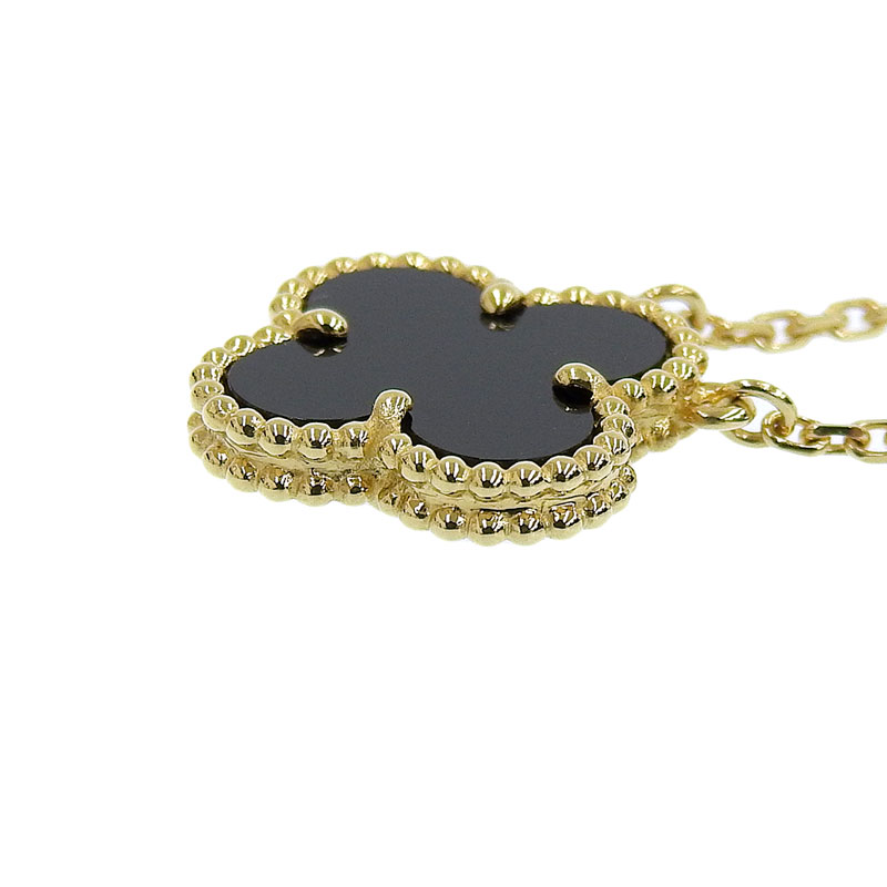 http://ヴァンクリーフ&アーペル%20VAN%20CLEEF%20&%20ARPELS%20ヴィンテージアルハンブラ%20ネックレス%20K18%20オニキス%20VCARA45800%20中古%20OBJ0456