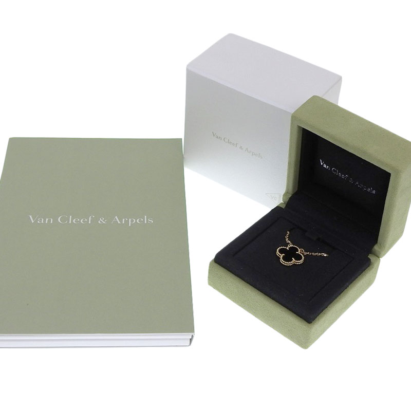 http://ヴァンクリーフ&アーペル%20VAN%20CLEEF%20&%20ARPELS%20ヴィンテージアルハンブラ%20ネックレス%20K18%20オニキス%20VCARA45800%20中古%20OBJ0456