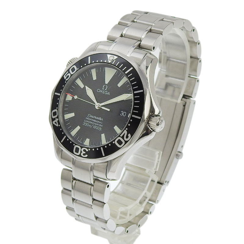 http://オメガ%20OMEGA%20シーマスタープロ%20メンズ%20自動巻き%20腕時計%20300M%20SS%20ブラック文字盤%202262.50%20中古%20OW0419