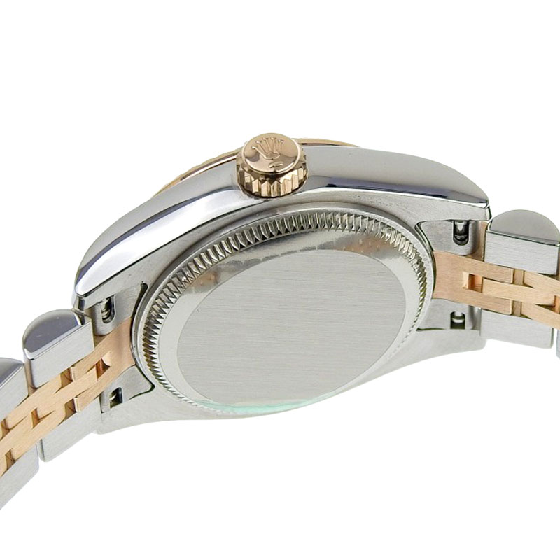 http://ロレックス%20ROLEX%20デイトジャストレディース%20自動巻き%20腕時計%20SS/PG%2010Pダイヤモンド%20ピンク文字盤%202010年%20179171G%20中古%20RO0266