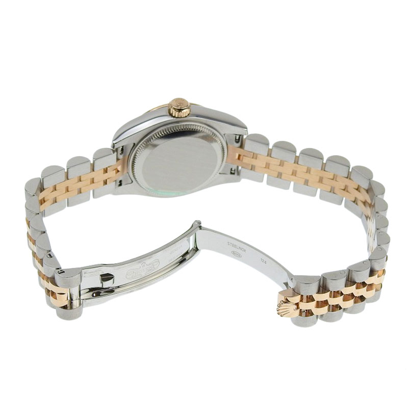 http://ロレックス%20ROLEX%20デイトジャストレディース%20自動巻き%20腕時計%20SS/PG%2010Pダイヤモンド%20ピンク文字盤%202010年%20179171G%20中古%20RO0266