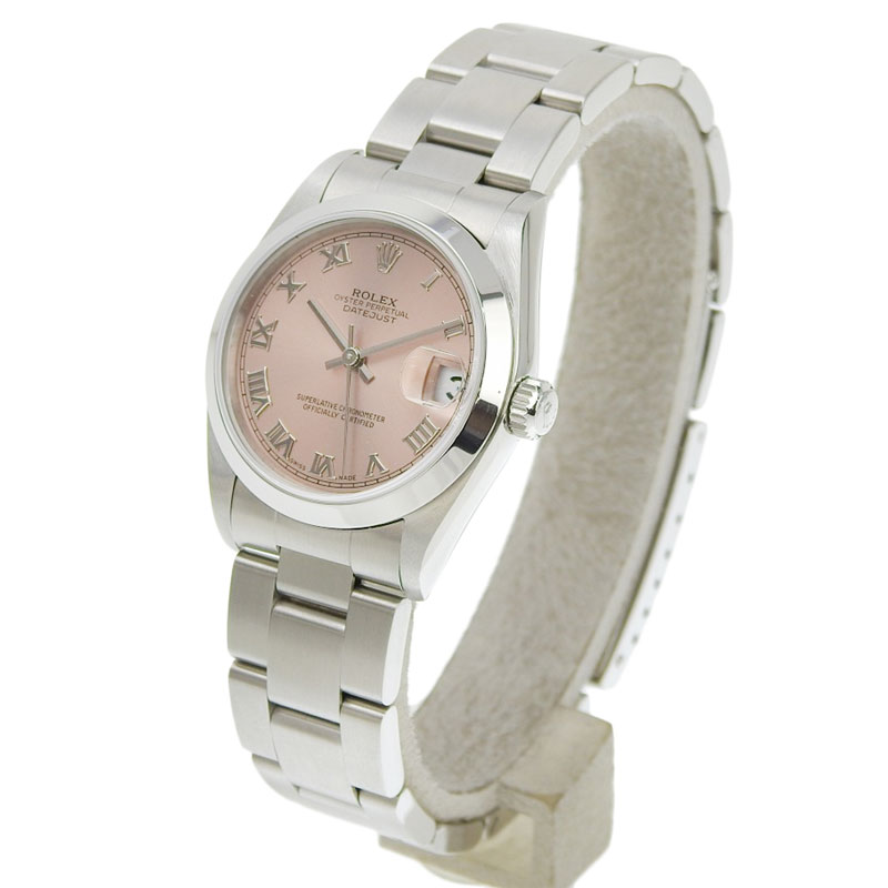 http://ロレックス%20ROLEX%20デイトジャスト%20ボーイズ%20自動巻き%20腕時計%20SS%20ピンク文字盤%20K番%202001年%2078240%20中古%20RO0267