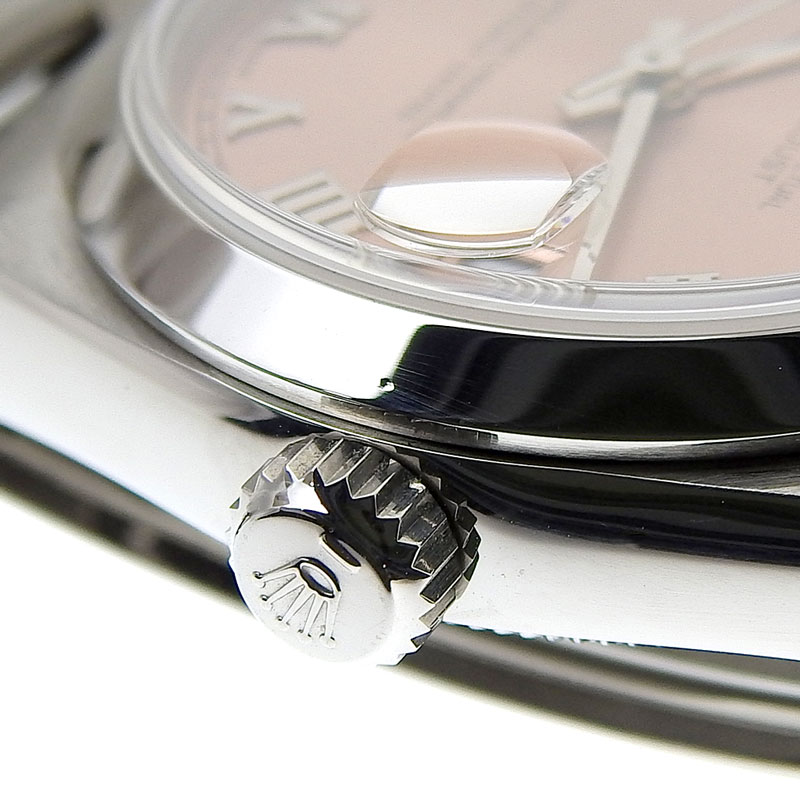 http://ロレックス%20ROLEX%20デイトジャスト%20ボーイズ%20自動巻き%20腕時計%20SS%20ピンク文字盤%20K番%202001年%2078240%20中古%20RO0267