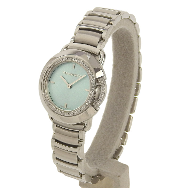 http://ティファニー%20TIFFANY%20&%20Co.%20ティファニーT%20レディース%20クォーツ%20腕時計%20SS%20ベゼルダイヤ%20青文字盤%20500本限定%2068477425%20中古%20TI0136