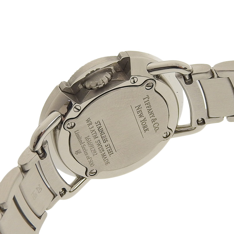 http://ティファニー%20TIFFANY%20&%20Co.%20ティファニーT%20レディース%20クォーツ%20腕時計%20SS%20ベゼルダイヤ%20青文字盤%20500本限定%2068477425%20中古%20TI0136