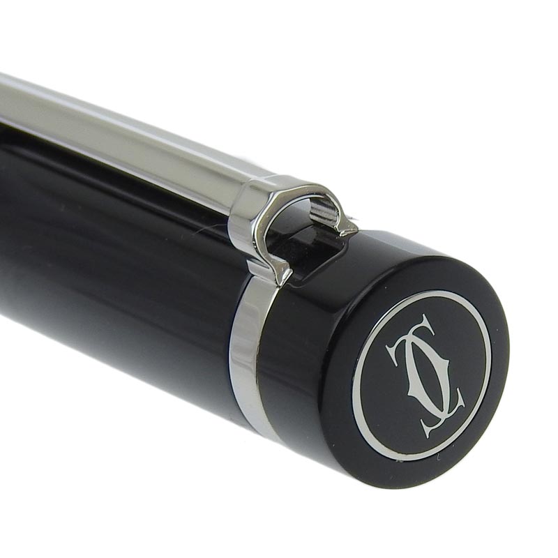 http://カルティエ%20CARTIER%20パシャ・ドゥ・カルティエ%20ボールペン%20ブラック/シルバー%20美品%20CA0460
