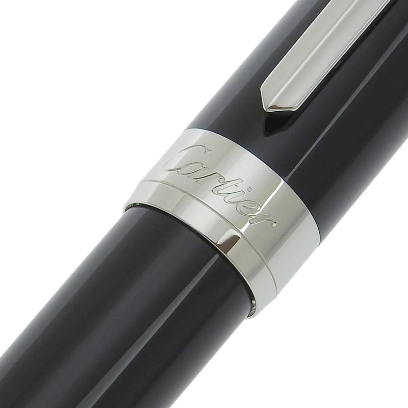 http://カルティエ%20CARTIER%20パシャ・ドゥ・カルティエ%20ボールペン%20ブラック/シルバー%20美品%20CA0460