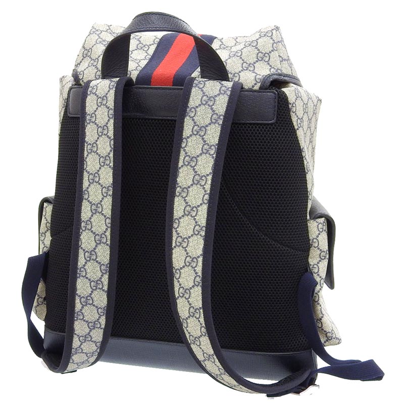 http://グッチ%20GUCCI%20オフィディア%20GGミディアム%20GGスプリーム%20バックパック%20レザー%20ベージュ%20ブルー%20598140%20中古%20GU0564