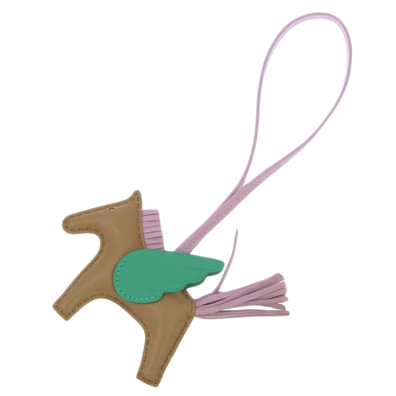 エルメス HERMES ロデオペガサスPM バッグチャーム アニョーミロ チャイ/ミント/モーヴシルベストル Z刻印 2021年 美品 HE0914