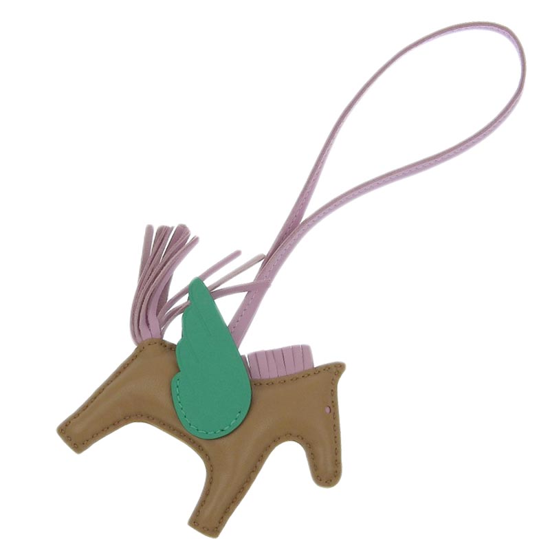 http://エルメス%20HERMES%20ロデオペガサスPM%20バッグチャーム%20アニョーミロ%20チャイ/ミント/モーヴシルベストル%20Z刻印%202021年%20美品%20HE0914