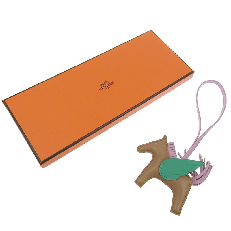 http://エルメス%20HERMES%20ロデオペガサスPM%20バッグチャーム%20アニョーミロ%20チャイ/ミント/モーヴシルベストル%20Z刻印%202021年%20美品%20HE0914