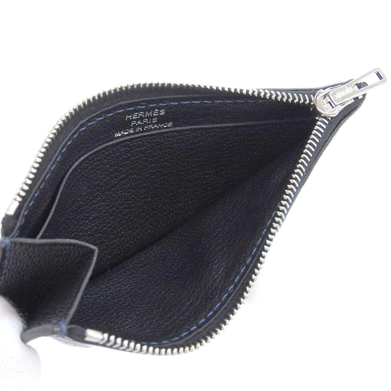 http://エルメス%20HERMES%20クロコダイル%20コインケース%20カードケース%20レザー%20ブラック%20ネイビー%20ブルー%20B刻印%202023年%20中古%20HE0916