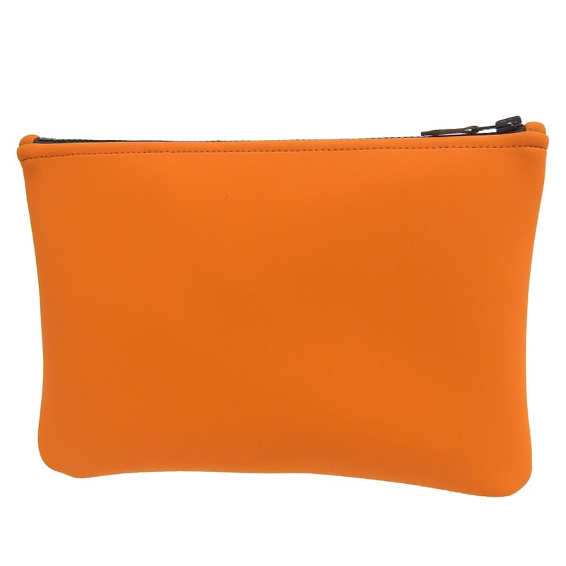 http://エルメス%20HERMES%20ネオバンMM%20ポーチ%20クラッチバッグ%20ポリアミド/エラスタン%20オレンジ%20中古%20新入荷%20HE0924