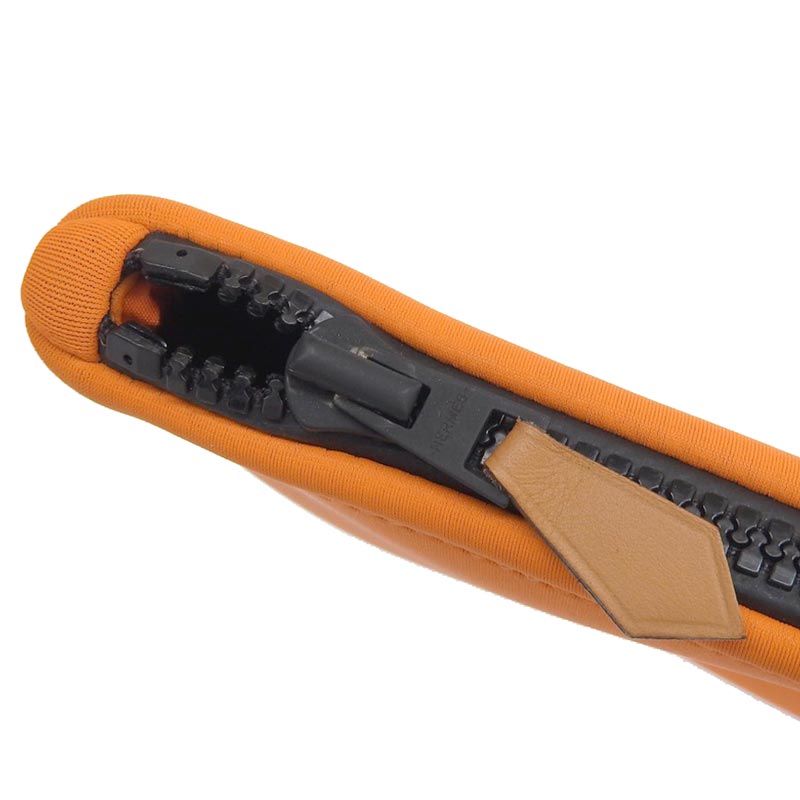 http://エルメス%20HERMES%20ネオバンMM%20ポーチ%20クラッチバッグ%20ポリアミド/エラスタン%20オレンジ%20中古%20新入荷%20HE0924