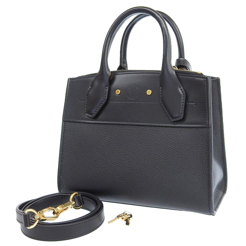http://ルイヴィトン%20LOUIS%20VUITTON%20シティスティーマーPM%202WAYバッグ%20ハンドバッグ%20ショルダーバッグ%20レザー%20ノワール%20M51028%20中古%20LV1541