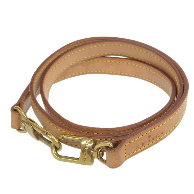 ルイヴィトン LOUIS VUITTON ショルダーストラップ ヌメ革 ベージュ ゴールド金具 中古 LV1543