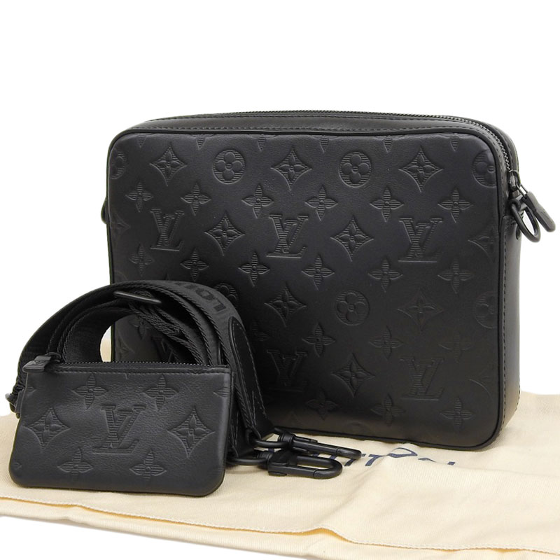 http://ルイヴィトン%20LOUIS%20VUITTON%20モノグラム%20シャドウ%20デュオ%20メッセンジャー%20ショルダーバッグ%20M69827%20中古%20LV1552