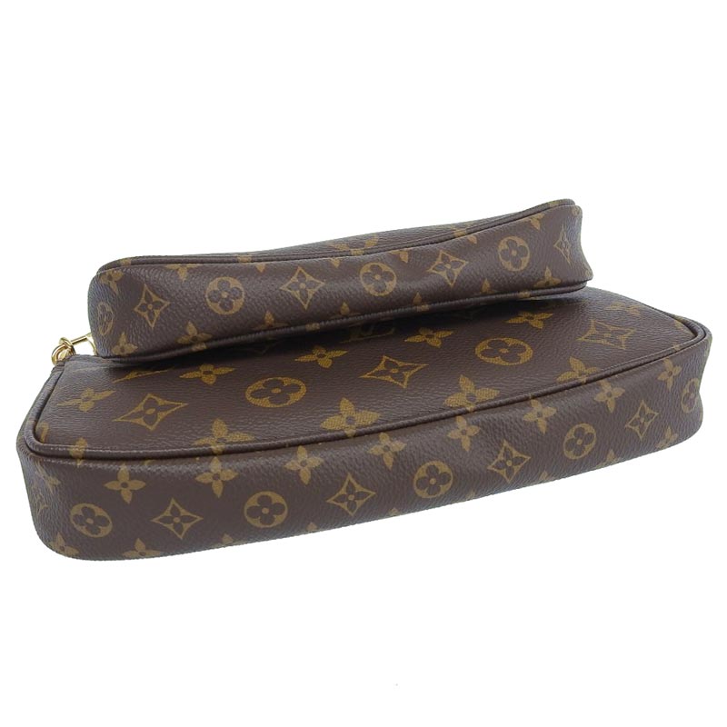 http://ルイヴィトン%20LOUIS%20VUITTON%20モノグラム%20ミュルティ・ポシェット・アクセソワール%202WAYバッグ%20カーキ%20M44813%20中古%20LV1558