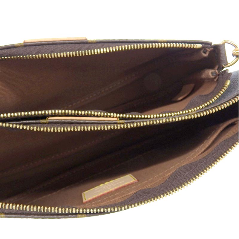 http://ルイヴィトン%20LOUIS%20VUITTON%20モノグラム%20ミュルティ・ポシェット・アクセソワール%202WAYバッグ%20カーキ%20M44813%20中古%20LV1558