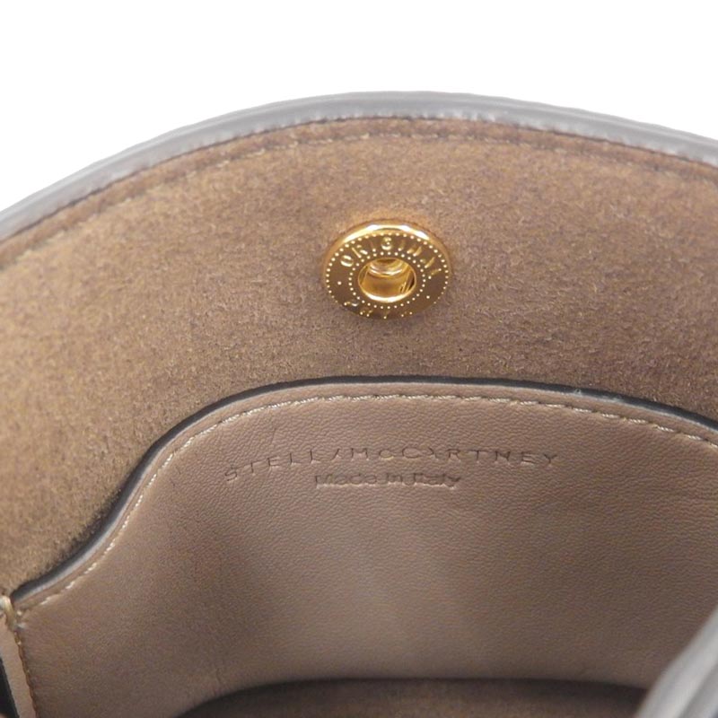 http://ステラマッカートニー%20STELLA%20MCCARTNEY%20マイクロ%20ステラ%20ロゴ%20ショルダーバッグ%20エコレザー%20グレージュ%20700159W8542%20中古%20OB1725