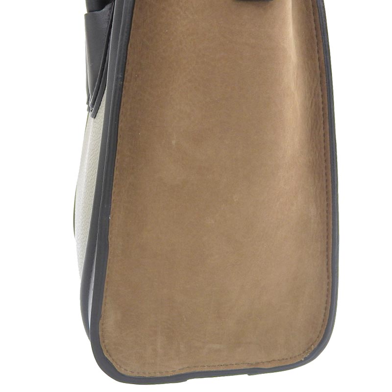 http://セリーヌ%20CELINE%20ラゲージ%20ナノショッパー%202WAY%20ハンドバッグ%20ショルダーバッグ%20レザー%20ブラック%20グレージュ%20ブラウン%20中古%20OB1756