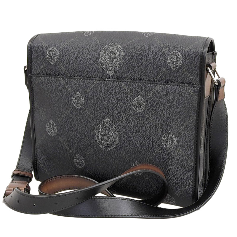 http://ベルルッティ%20BERLUTI%20フラヌールPM%20ショルダーバッグ%20PVC%20レザー%20ブラック%20中古%20OB1758