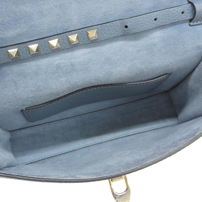 http://ヴァレンティノ%20VALENTINO%20スモール%20ショルダーバッグ%20クロスボディバッグ%20レザー%20ブルー%20中古%20OB1772