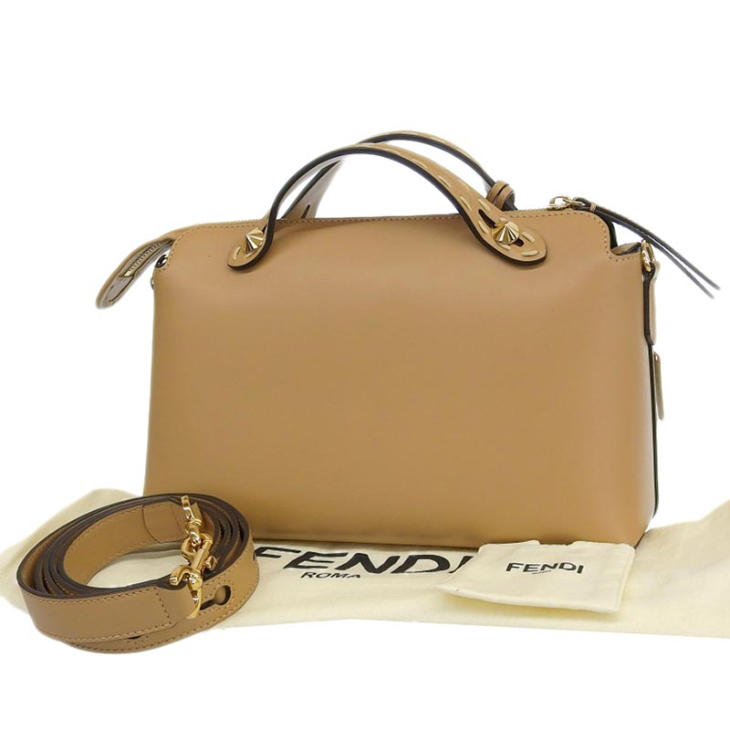 http://フェンディFENDI%20バイザウェイ%20ミディアム%202WAY%20ハンドバッグ%20ショルダーバッグ%20レザー/パイソン%20ベージュ%208BL146%20中古%20OB1775