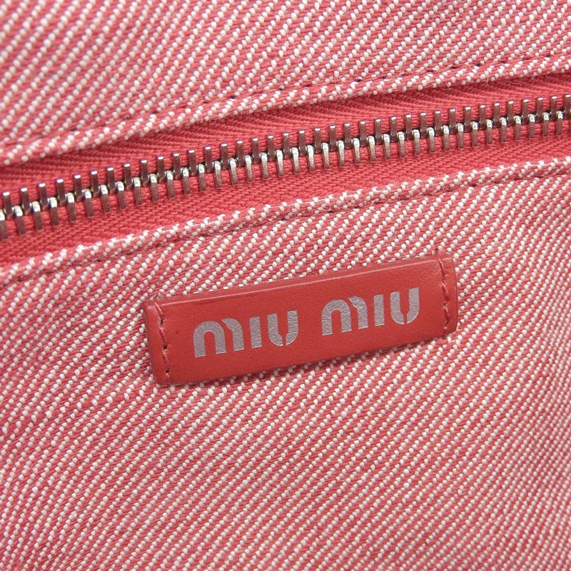 http://ミュウミュウ%20MIUMIU%202WAYバッグ%20トートバッグ%20ショルダーバッグ%20デニム%20レッド%205BA219%20中古%20OB1776