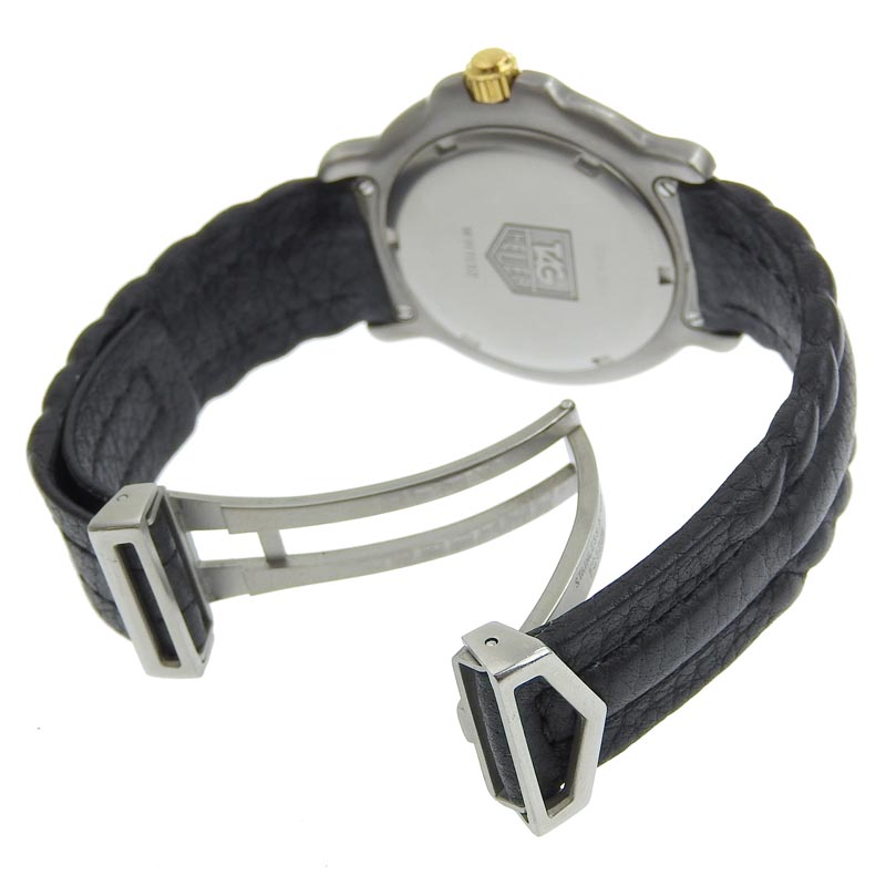 http://タグホイヤー%20TAG%20HEUER%206000シリーズ%20メンズ%20クォーツ%20腕時計%20SS/K18/革%20グレー文字盤%20WH1152%20中古%20OW0422