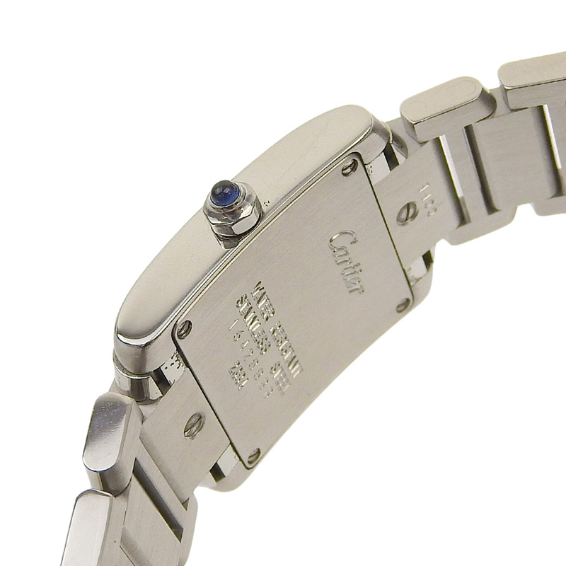 http://カルティエ%20CARTIER%20タンクフランセーズSM%20レディース%20クォーツ%20腕時計%20SS%20ホワイト文字盤%20W51008Q3%20中古%20CA0461