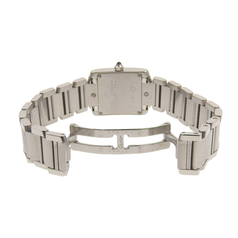 http://カルティエ%20CARTIER%20タンクフランセーズSM%20レディース%20クォーツ%20腕時計%20SS%20ホワイト文字盤%20W51008Q3%20中古%20CA0461