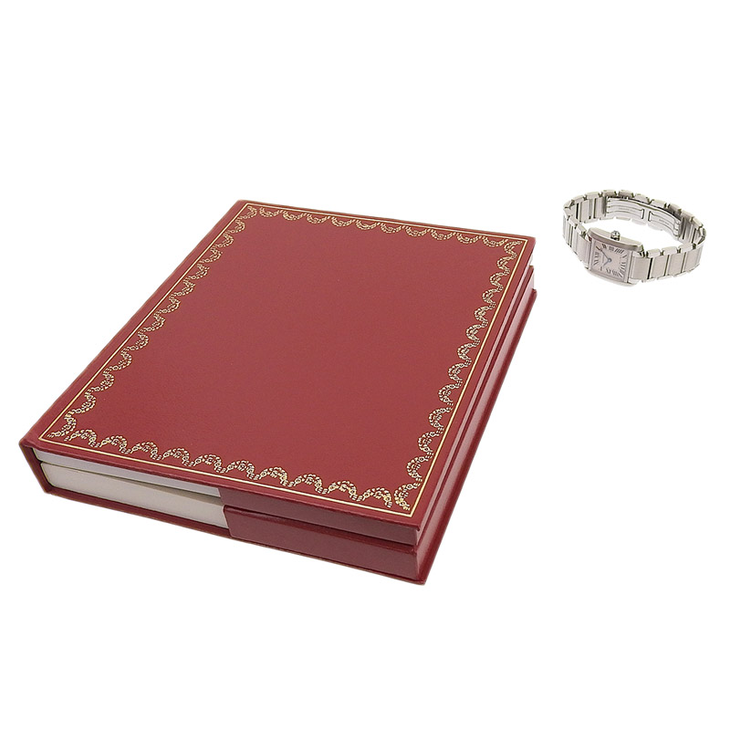 http://カルティエ%20CARTIER%20タンクフランセーズSM%20レディース%20クォーツ%20腕時計%20SS%20ホワイト文字盤%20W51008Q3%20中古%20CA0461