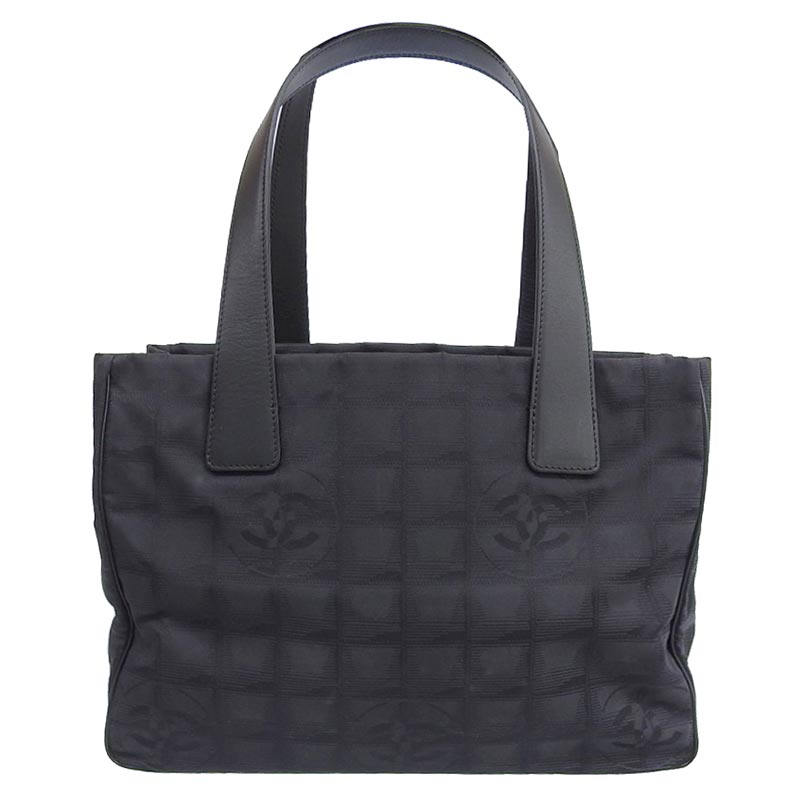 シャネル CHANEL ニュートラベルラインPM トートバッグ ナイロン/レザー ブラック 8番台 中古 CH0913