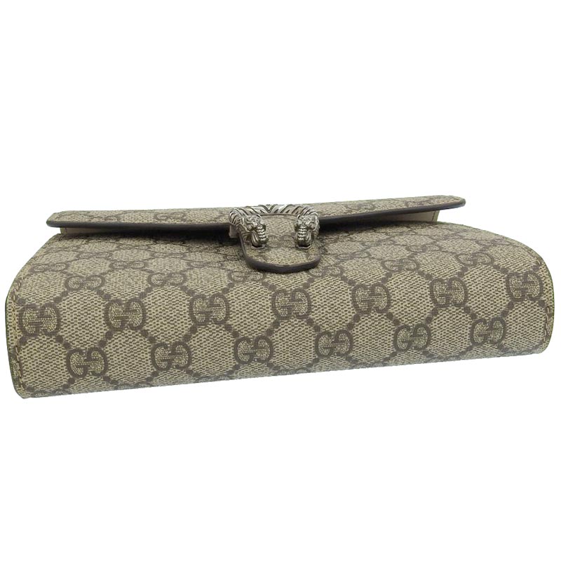 http://グッチ%20GUCCI%20GGスプリーム%20ディオニュソス%20チェーンショルダーバッグ%20チェーンウォレット%20ベージュ/エボニー%20401231%20中古%20GU0573