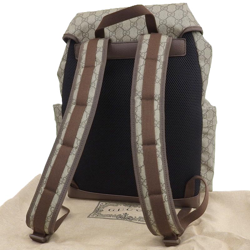 http://グッチ%20GUCCI%20GGスプリーム%20スケートボード%20バックパック%20リュックサック%20GGスプリームキャンバス%20ベージュ%20690999%20美品%20GU0575