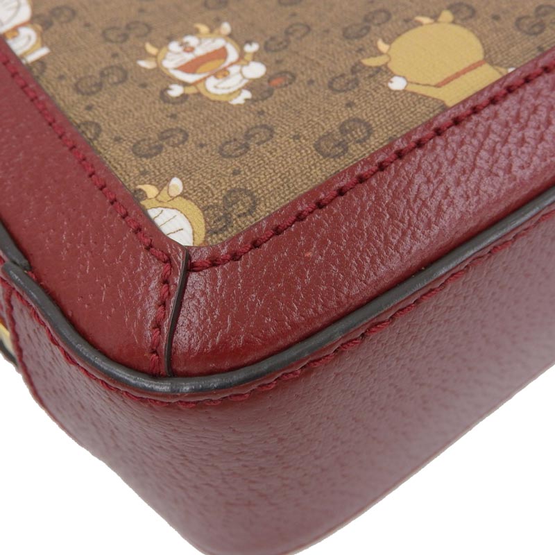 http://グッチ%20GUCCI%20ミニGGスプリーム%202WAY%20ショルダーバッグ%20ドラえもん%20ミニGGスプリーム/レザー%20ベージュ/レッド%20655596%20中古%20GU0576