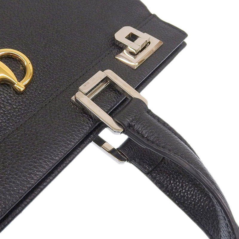 http://グッチ%20GUCCI%20ズゥミ%20ミディアム%202WAYバッグ%20トートバッグ%20ショルダーバッグ%20レザー%20ブラック%20564714%20中古%20GU0578