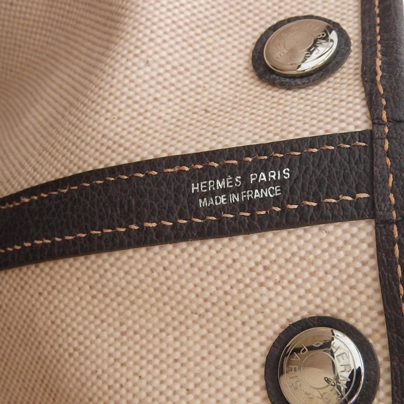 http://エルメス%20HERMES%20ガーデンパーティTPM%202WAYバッグ%20トートバッグ%20トワルアッシュ%20ベージュ/ブラウン%20□I刻印%202005年%20中古%20HE0927