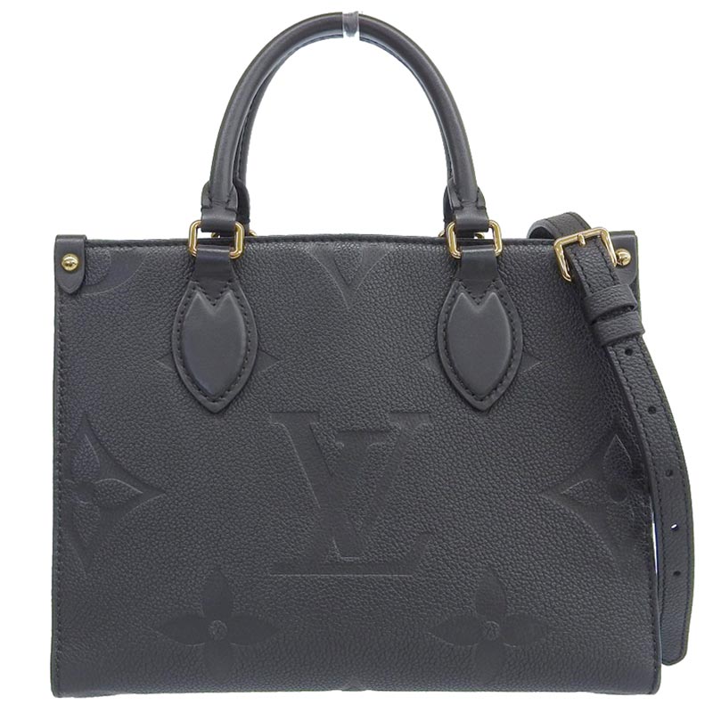 ルイヴィトン LOUIS VUITTON モノグラム アンプラント オンザゴーPM 2WAY ハンドバッグ ショルダー ノワール M45653 中古 LV1563