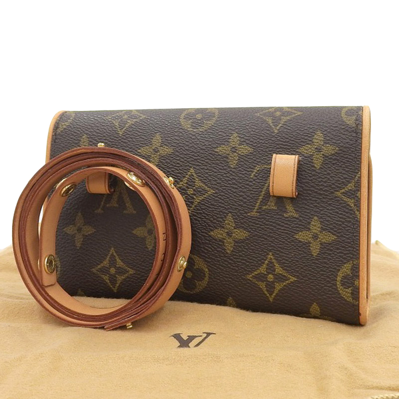 http://ルイヴィトン%20LOUIS%20VUITTON%20モノグラム%20ポシェット・フロランティーヌ%20ウエストポーチ%20M51855%20中古%20LV1567