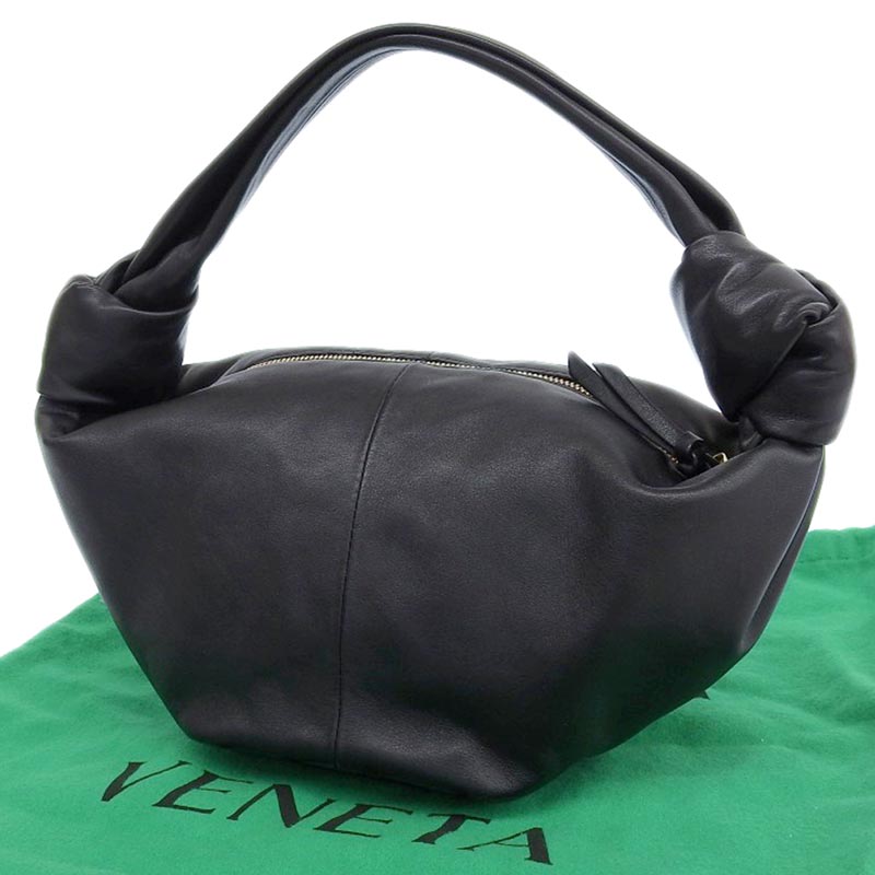 http://ボッテガヴェネタ%20BOTTEGA%20VENETA%20ダブルノット%20ミニ%20ハンドバッグ%20レザー%20ブラック%20美品%20OB1791