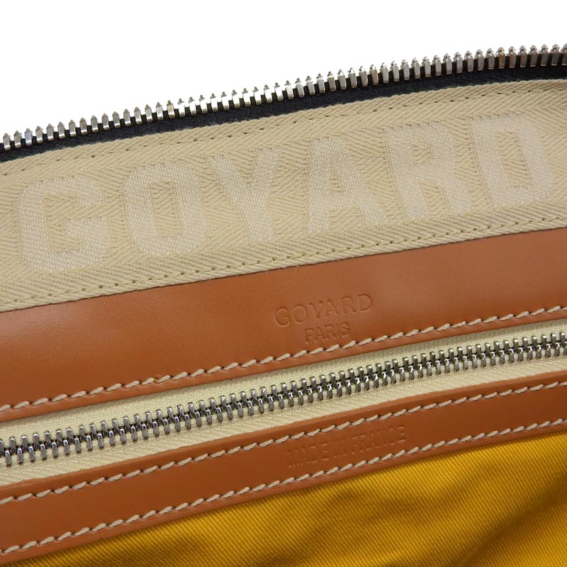 http://ゴヤール%20GO%20YARD%20クロワジュール50%20ボストンバッグ%20PVC/レザー%20ブラック/ブラウン%20中古%20OB1799