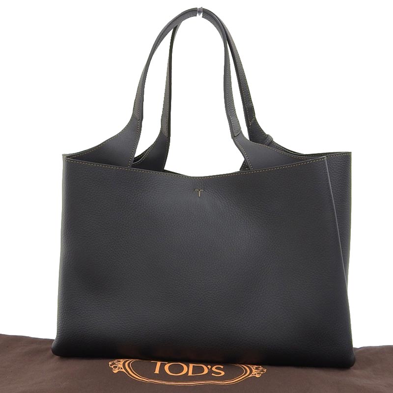 http://トッズ%20TOD'S%20タイムレス%20トートバッグ%20レザー%20ブラック%20中古%20OB1805